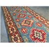 Image 2 : FINE HAND KNOTTED WOOL GEOMETRIC KAZAK RUNNER 2.8x8.1