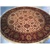 Image 1 : AUTHENTIC HAND KNOTTED JAIPUR RUG ROUND 8X8