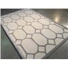 Image 2 : MODERN HAND MADE , CARVED WOOL  RUG 5x8