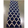 Image 1 : Trendy Lattice Design Hand Tufted Rug 8FT Runner