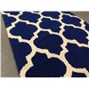 Image 3 : Trendy Lattice Design Hand Tufted Rug 8FT Runner