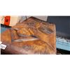 Image 2 : CARVED WOOD SLAB AND SOMBRERO