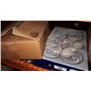 Image 1 : BUTTERFLY WALL SCONCE AND BOX OF NEW CANDLES AND MORE