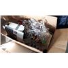 Image 2 : 2 BOXES OF XMAS DECOR AND BLUE LUGAGE BAG OF XMAS DECOR