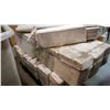 Image 2 : 13 BOXES OF NEW 8X24 OFF WHITE RAISED PATTERN PORCELAIN TILE, RETAIL $4 SQFT 10 TILES PER BOX 13 SQF