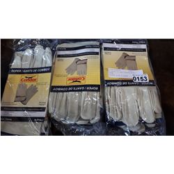 9 PAIRS OF NEW CONDOR/ROPER WORK GLOVES SIZE X-LARGE