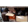 Image 1 : FOAM HEADS, BELTS, LEATHER CASE, AND DECANTERS