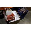 Image 1 : BOX OF BABY CLOTHES, BATS AND BALLS, MICKEY MOUSE INFLATEABLE