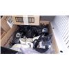 Image 2 : LARGE LOT OF ELECTRONICS, WALKIE TALKIES, BASS BOOST AMP, ESTATE GOODS