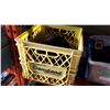 Image 1 : YELLOW CRATE OF WHEELS