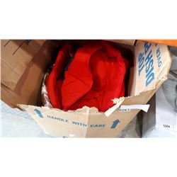 BOX OF DOG BEDS