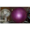 Image 1 : DURACRAFT TABLE FAN AND EXERCISE BALL