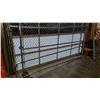 Image 2 : 20 FT BY 7FT HIGH CHAINLINK FENCE WITH 10 FT ROLLING GATE, BARB WIRE TOP ( EACH PANEL IS 10FT X 7FT)