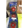 Image 1 : 3 NEW WESTWARD 6 INCH WIRE WHEEL BRUSHES RETAIL $49 EACH