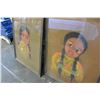 Image 3 : 2 PASTEL ON FELT FIRST NATIONS PORTRAITS