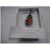 Image 1 : MULTI COLOURED CRYSTAL PENDANT W/ STERLING SILVER CHAIN