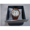 Image 1 : LADIES WATCH W/ BROWN STRAP AND BROWN RHINESTONES ACCENT