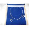 Image 2 : STERLING CHAIN NECKLACE AND EARRINGS