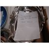 Image 2 : BOX OF SILVER SERVING PLATES AND 7 ROYAL COPENHAGEN CHRISTMAS PLATES