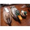 Image 2 : SET OF 3 HAND CARVED DUCKS
