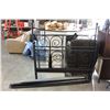 Image 1 : BLACK METAL DOUBLE SIZE BED FRAME