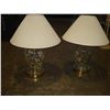 Image 1 : PAIR OF GLASS TABLE LAMPS