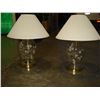Image 2 : PAIR OF GLASS TABLE LAMPS
