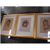 Image 3 : 3 OXBOROUGH NATIVE CHILDREN PRINTS IN GOLD FRAMES