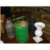 Image 2 : LOT OF DECORATIVE CAST IRON WATER CAN AND BALANCE SCALE