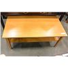 Image 2 : PINE RECTANGULAR COFFEE TABLE 2 TIERED