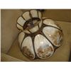 Image 2 : VINTAGE CHANDELIER AND BRASS TABLE LAMP