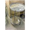 Image 1 : MODERN TWO TIER MIRRORED TRAY TABLE