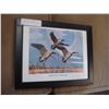 Image 1 : HAND SIGNED AND NUMBERED AUTUMN TRIO CANADA GEESE PRINT 1987