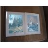 Image 1 : TWO WHITE FRAMED SILVER ETCHINGS