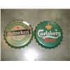 Image 1 : CARLSBERG AND HEINEKEN BOTTLE CAPTIN SIGNS