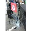 Image 2 : PORCELAIN TEXACO DOUBLE SIDED SIGN AND OIL CAN DISPLAY RACK