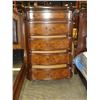 Image 2 : BRAND NEW ASHLEY SIGNATURE DARK FINISH CARVED 6 DRAWER CHEST OF DRAWERS, RETAIL $1899