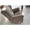 Image 2 : LAZBOY BROWN UPHOLSTERED RECLINER