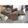 Image 3 : LAZBOY BROWN UPHOLSTERED RECLINER
