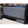Image 3 : BRAND NEW QUEENSIZE MODERN PANEL BEDFRAME WITH TUFTED FABRIC AND NIGHTSTAND, RETAIL $2199