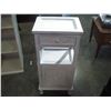 Image 1 : WHITE PAINTED ONE DRAWER NIGHTSTAND