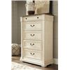 Image 1 : BRAND NEW ASHLEY RUSTIC FARMHOUSE 5 DRAWER CHEST OF DRAWERS RETAIL $1899