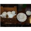 Image 2 : LOT OF HOBNAIL MILK GLASS