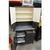 Image 3 : BLACK PAINTED ANTIQUE HOOSIER KITCHEN CABINET
