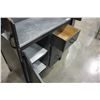 Image 4 : BLACK PAINTED ANTIQUE HOOSIER KITCHEN CABINET