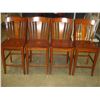 Image 2 : MODERN ROUND DINING TABLE WITH JACKNIFE LEAF AND 4 CHAIRS