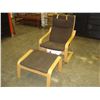 Image 1 : BENTWOOD CHAIR AND OTTOMAN