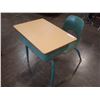 Image 2 : STUDENTS DESK W/ BUILT IN CHAIR