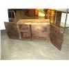 Image 2 : ANTIQUE RECLAIMED WOOD CABINET W/ HORSESHOE HANDLE