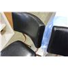 Image 3 : 2 LEATHER AND METAL VINTAGE CHAIRS